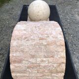 80s design coffee table. made of Mactan travertine stones from Magnussen ponte.