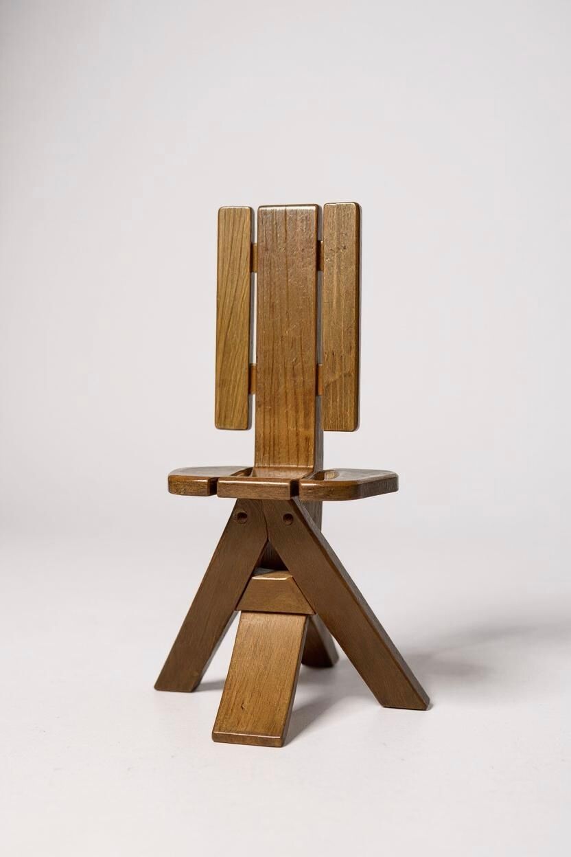 Set of 4 Pierre Chapo chairs from Seltz - 1960s/1970s