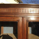 Solid walnut bookcase late 19th early 20th