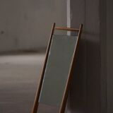 Mid-century Scandinavian floor mirror in wood, 1950–1960