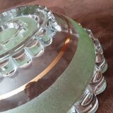 Vintage glass salad bowl