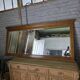 Miroir XXL biseauté en chêne, 210cm de L