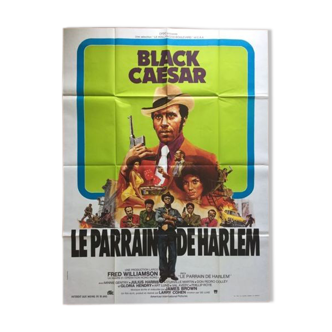 Cinema poster "Black Caesar The Godfather of Harlem" Blaxploitation 120x160cm 1973