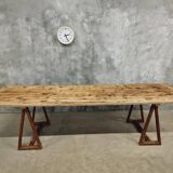 Antique trestle table XXL garden table 89 x 308 cm