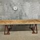 Antique trestle table XXL garden table 89 x 308 cm