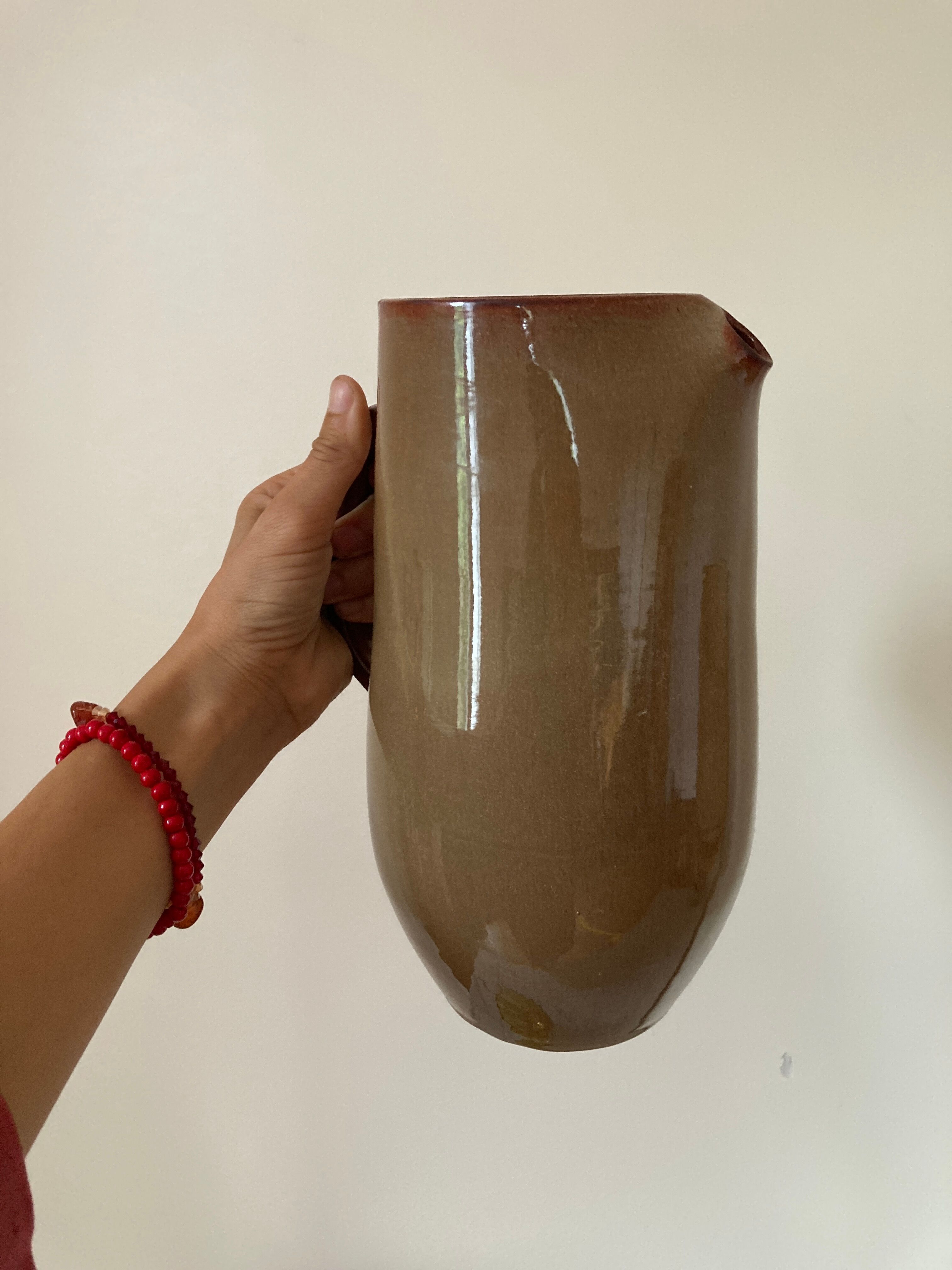 Sandstone decanter signed