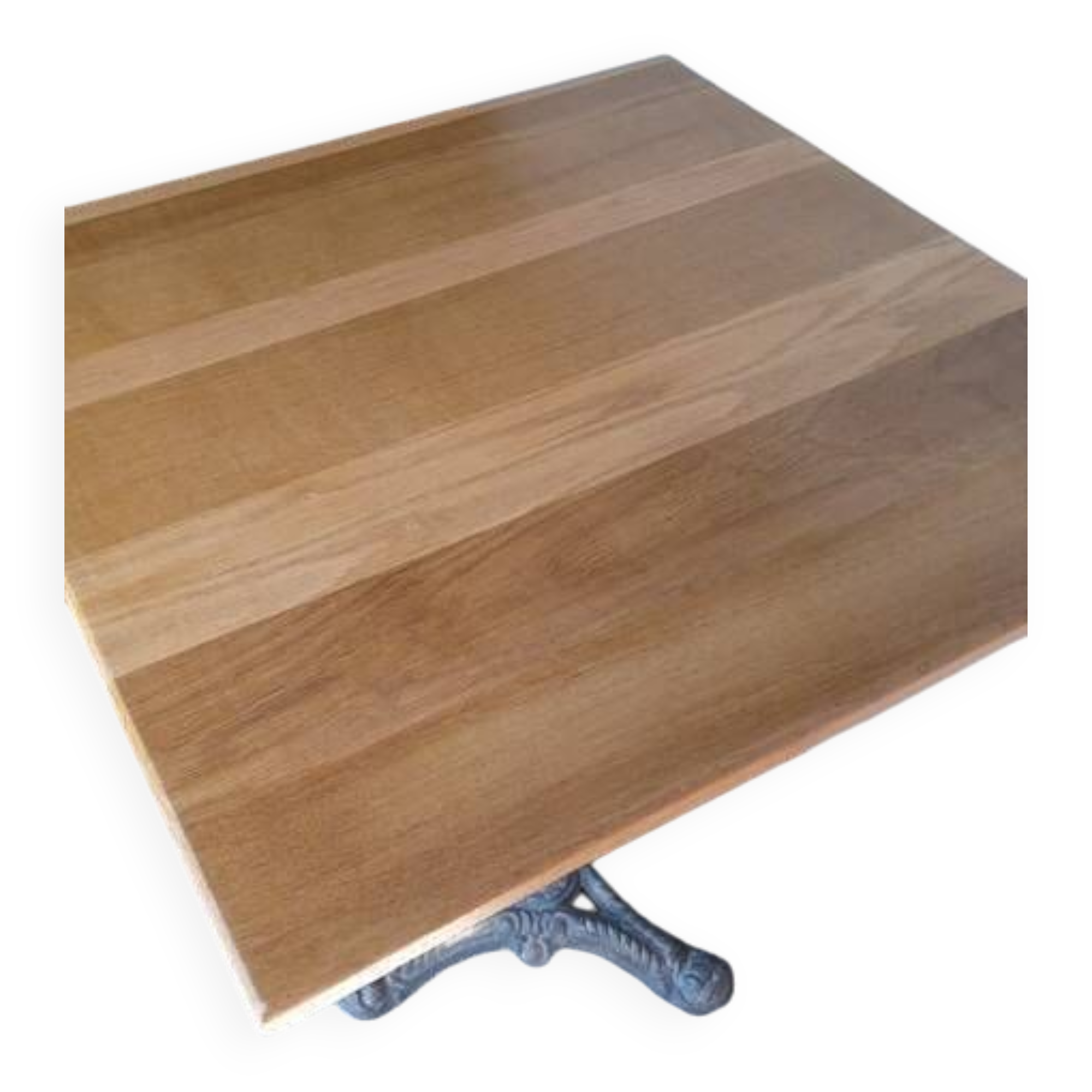 14 Bistro table(s) 60/60cm solid wood top pedestal table