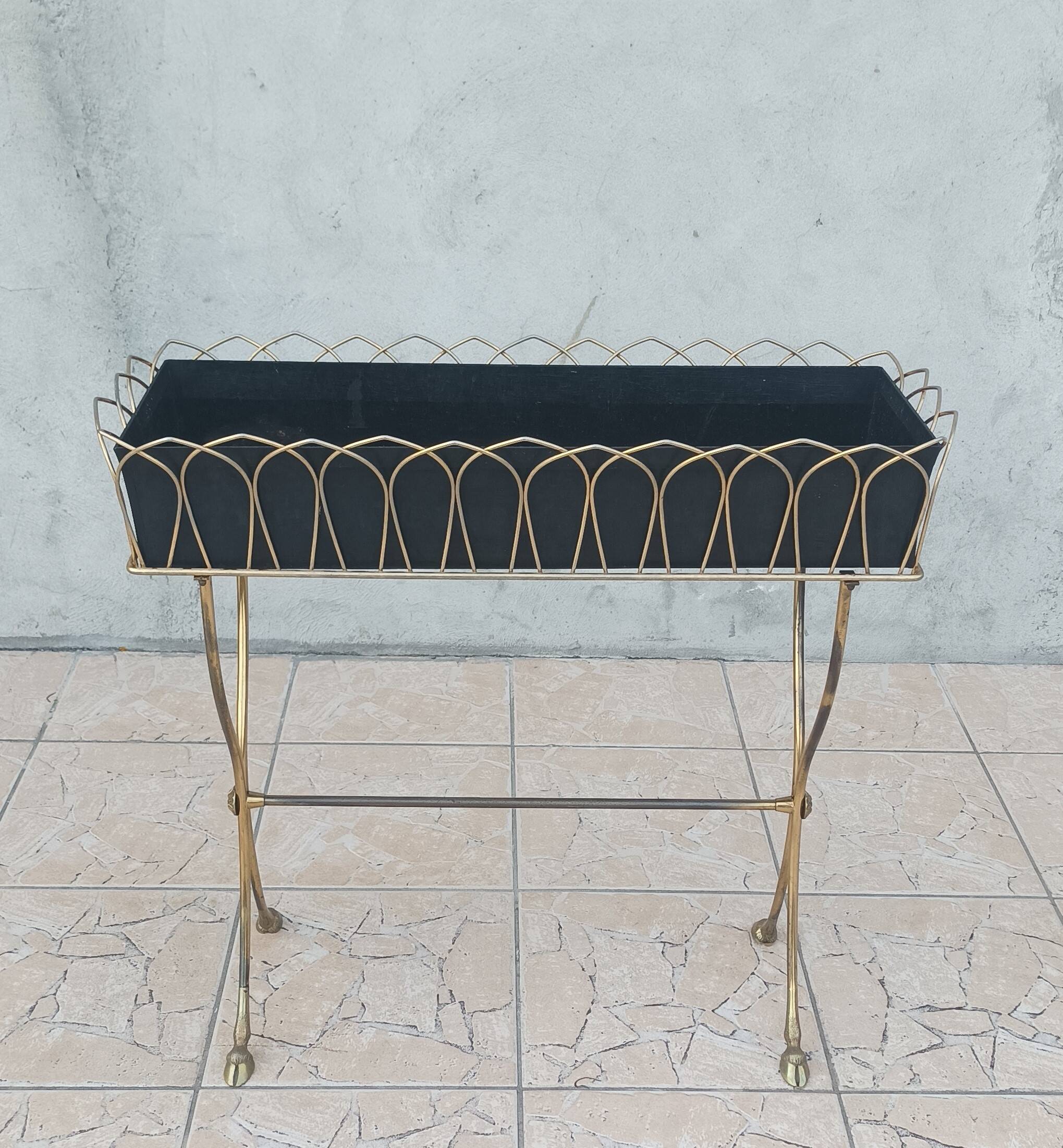 Brass planter in the style of Maison Jansen 1960
