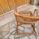 Vintage rattan rocking chair