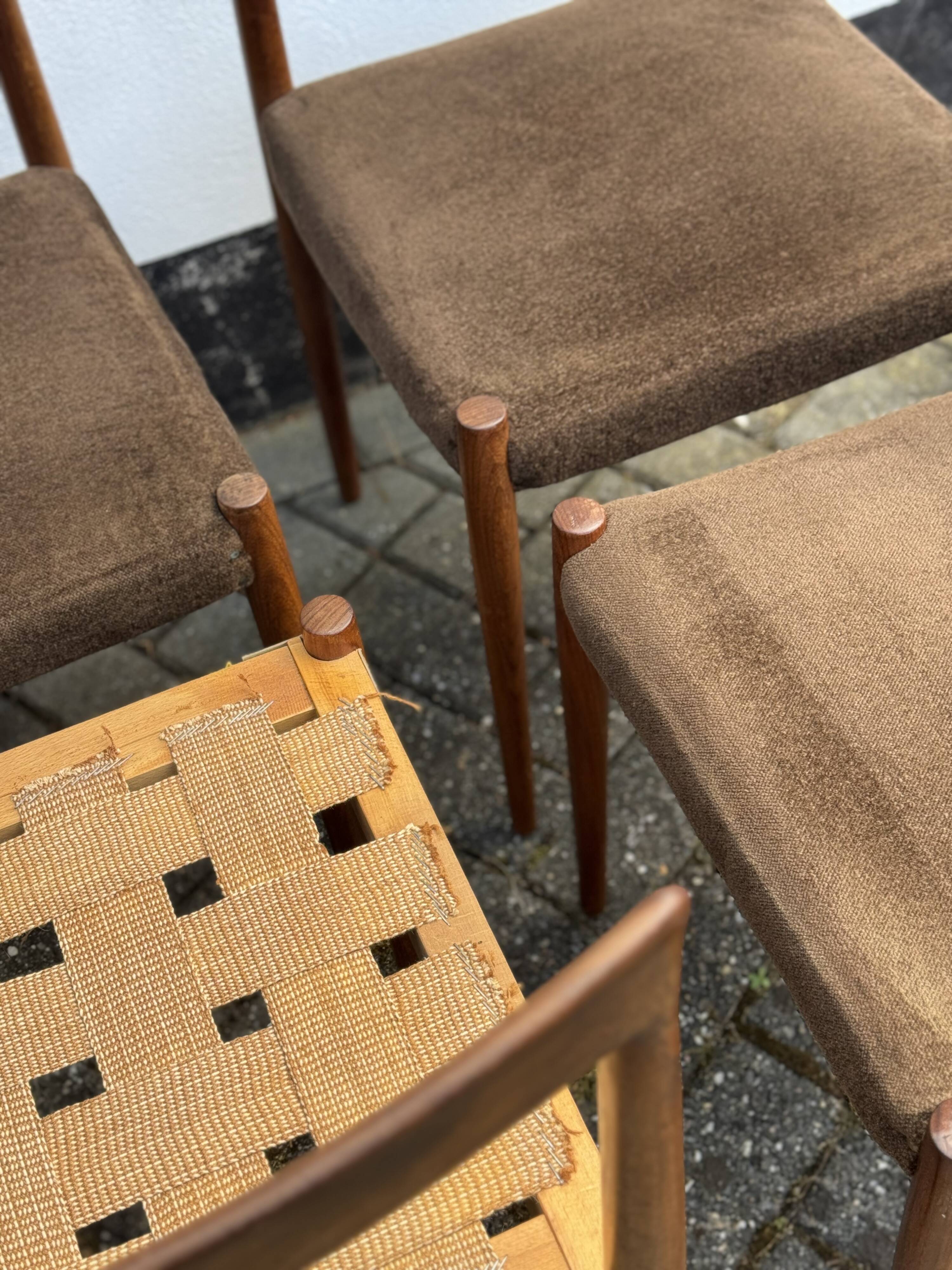 Ensemble de salle à manger vintage Lubke 8 pièces