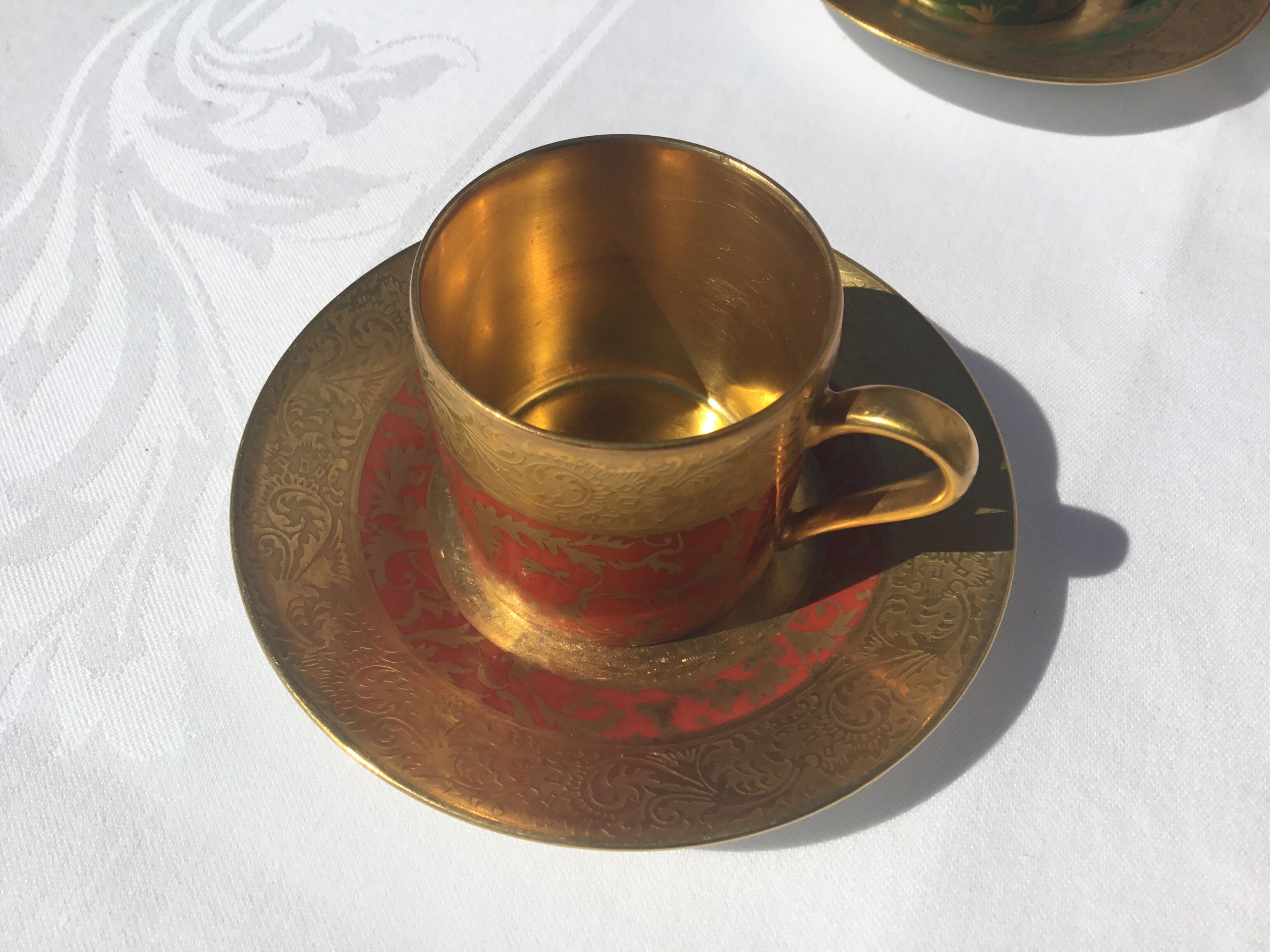 4 cups and under cups G.Dumas Fils, Limoges