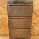 Antique 3 Compartment Wooden Hanging Spice Rack Vintage #B193