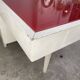 Sixties desk in wood and glass
