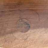 Vintage wooden tripod stool 1950