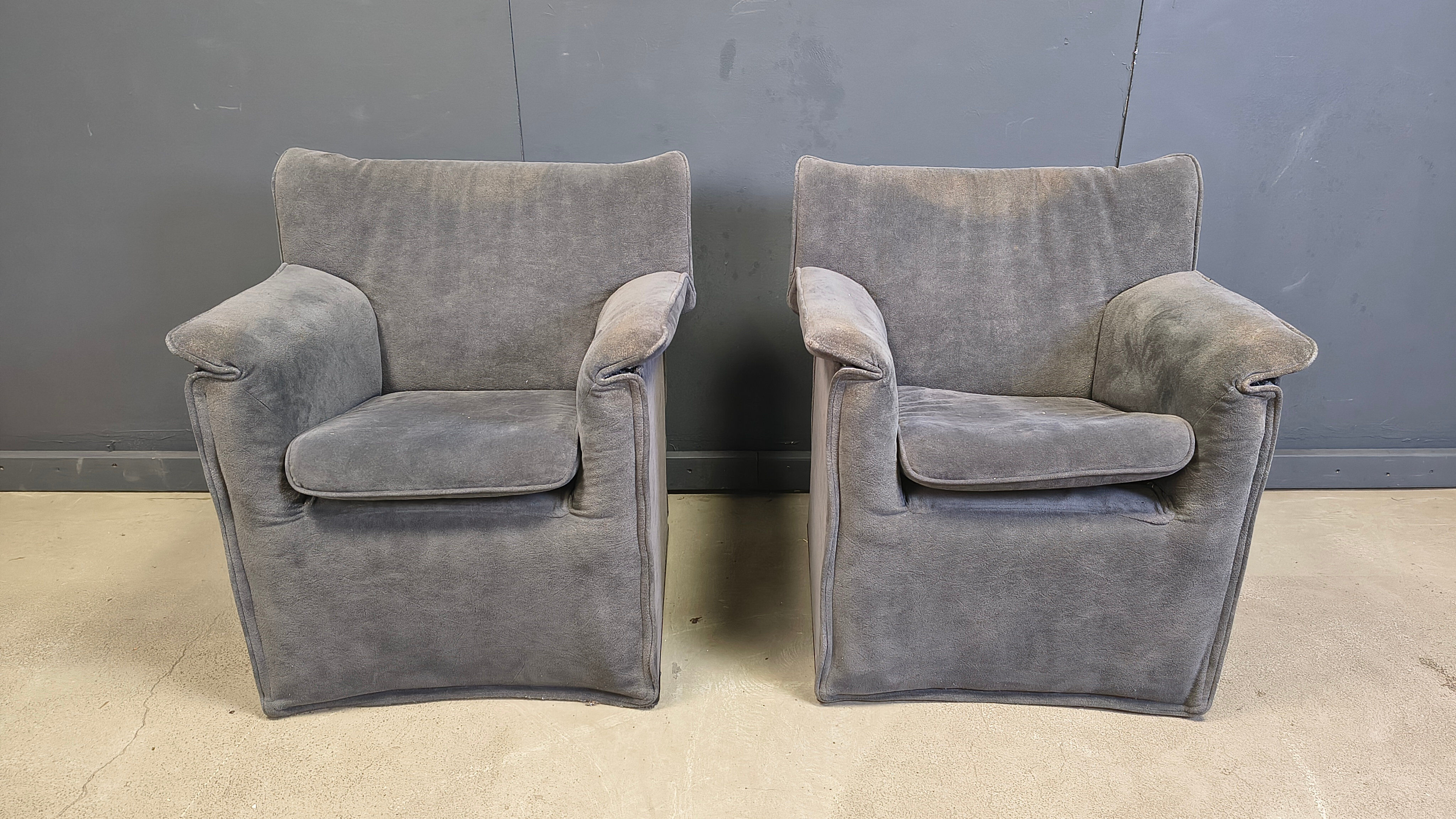 Lauriana armchairs by Afra and Tobia Scarpa for B&B Italia, 1970s