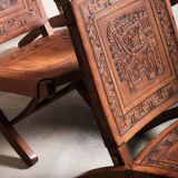 Set of 4 Angel’s Pazmino folding chairs, 1960’s