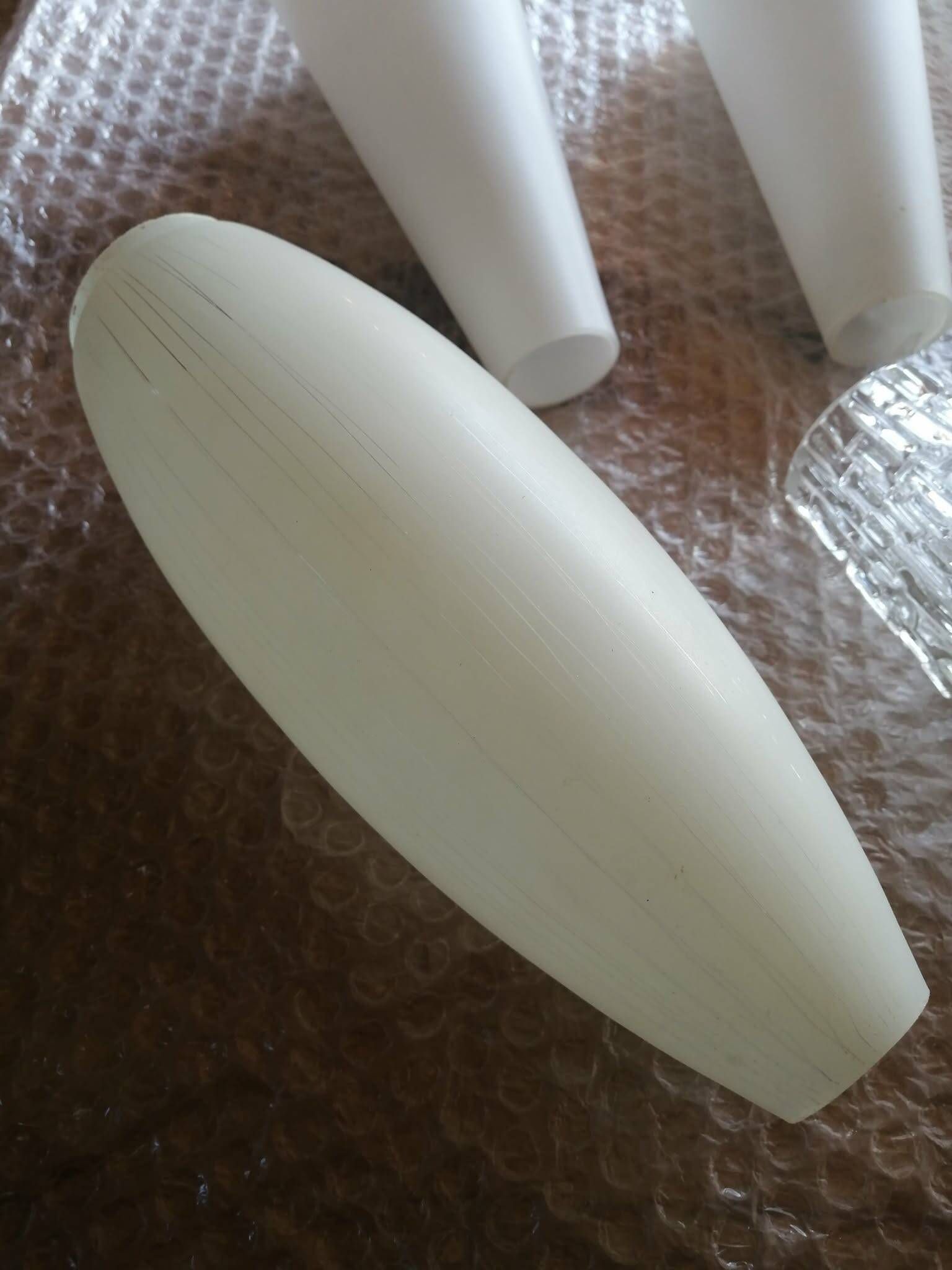 Set of 7 vintage glass tulip lampshades