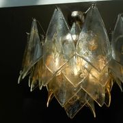Classic Murano glass and brass ceiling lamp by La Murrina ø61, Italy