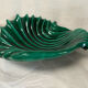 Green vintage ceramic cup