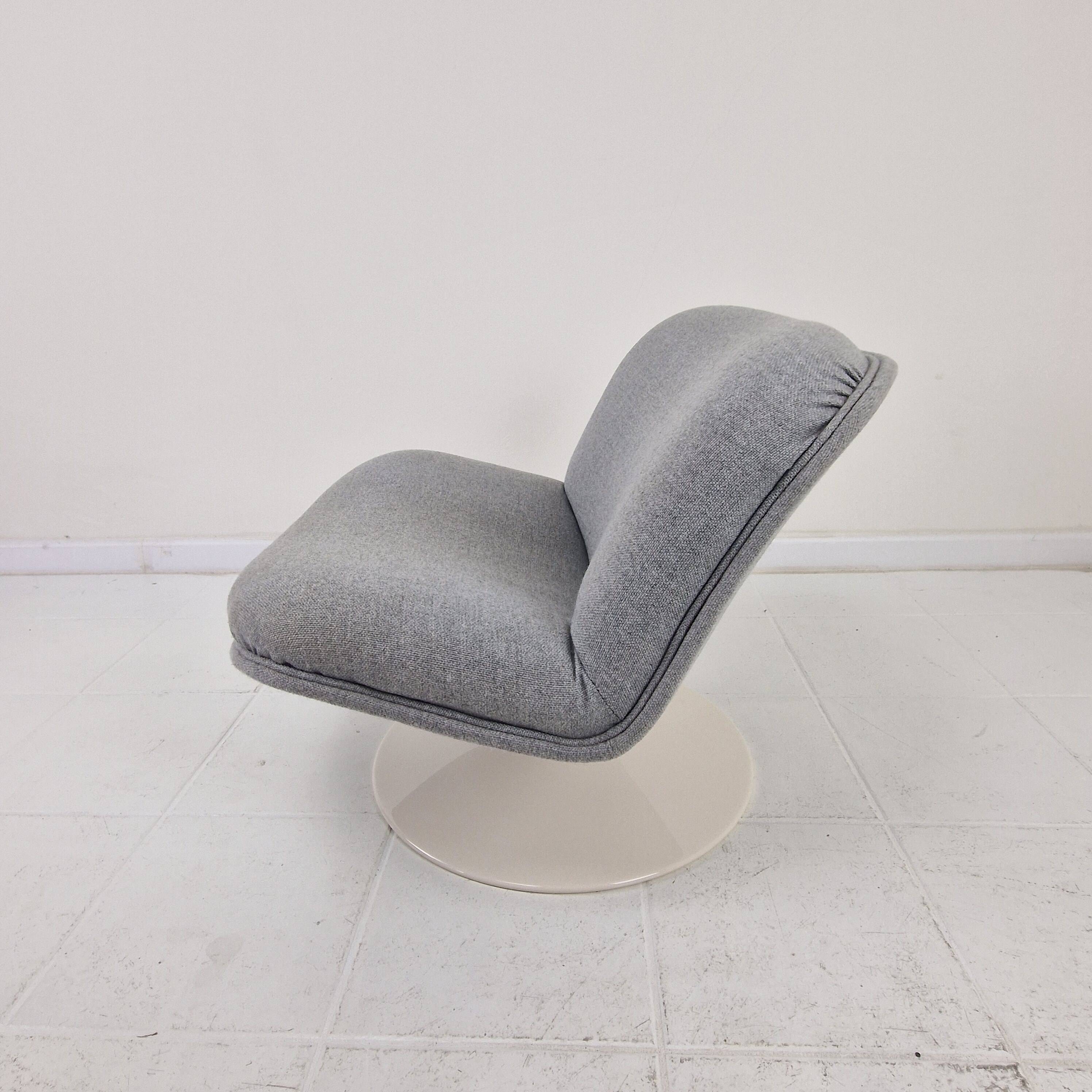 Pair of Artifort Model 508 Swivel Lounge Chairs by Geoffrey Harcourt, 1980s
