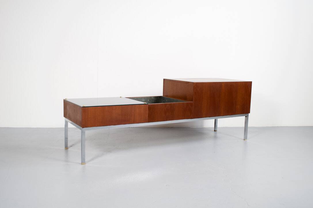 1960s scandinavian teak storage furniture / planter
