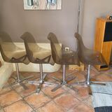 Roche Bobois table and its 4 chairs 1970s