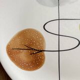 Elements of a vintage table service, 1950s, elegant leaf pattern