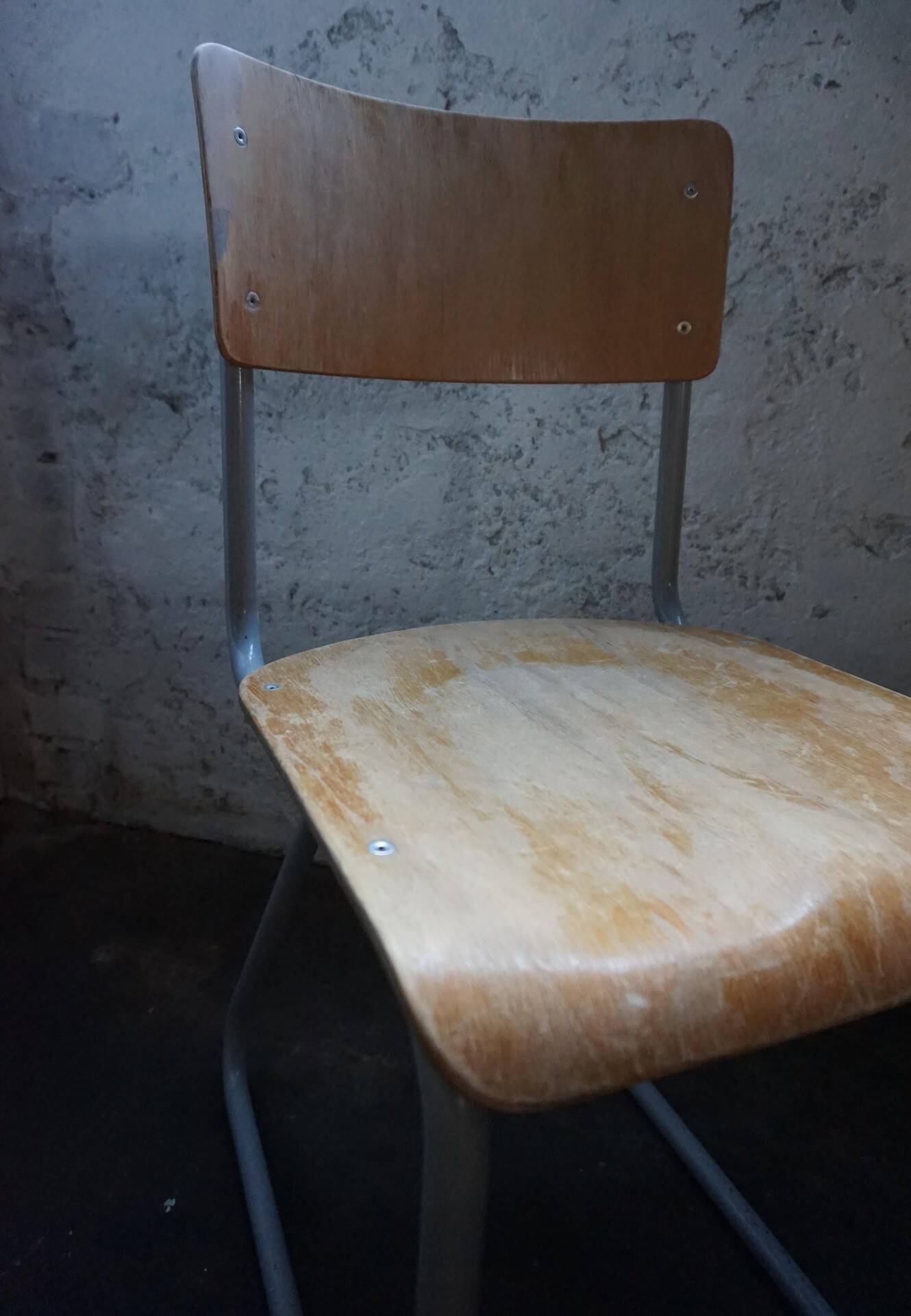 Industrial vintage Chairs Willem Hendrik Gispen for Gispen 1950s, Set of 2