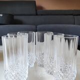 Set of 6 Water/Soda/Orangeade Glasses. Longchamp/Arques Crystal