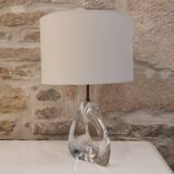 Crystal lamp, free form, daum, 1950