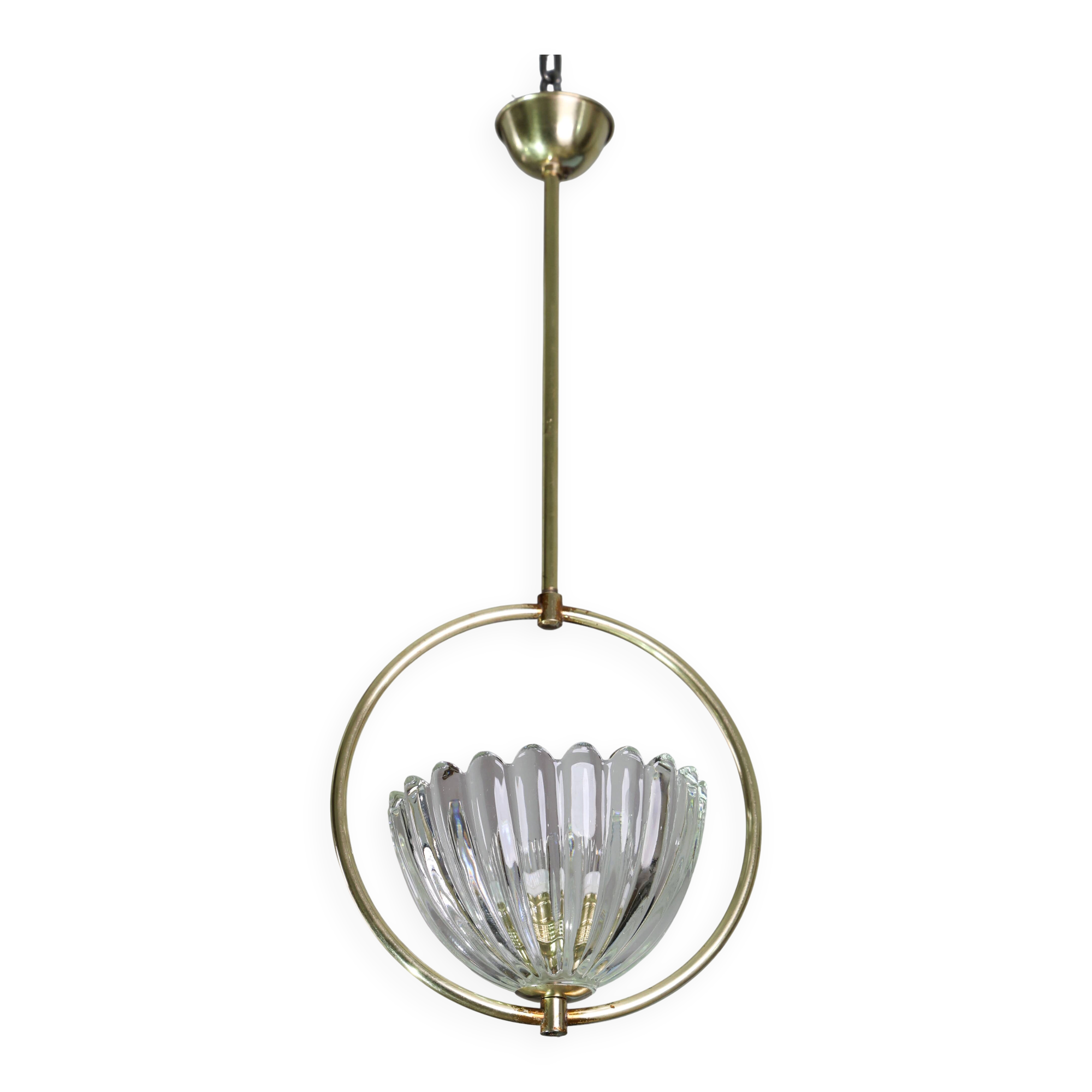Art Decò Barovier e Toso Pendant Light, 1950