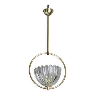 Art Decò Barovier e Toso Pendant Light, 1950