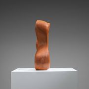 Abstract sculpture with organic flowing curves