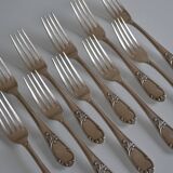 10 Frionnet François silver-plated table forks