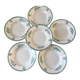 Lot of 6 hollow plates Terre de Fer Saint-Amand late nineteenth