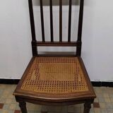 Ancienne Chaise Style Louis XVI Assise Cannée