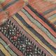 Red & Green Striped Kilim Rug, 130x205Cm