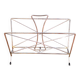 Vintage chrome metal magazine rack