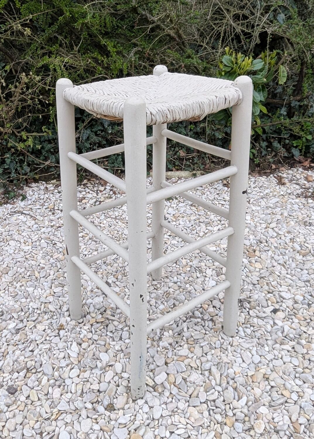 Shabby patina high bar stool