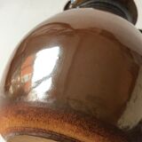 Glazed stoneware jug signed "KD".