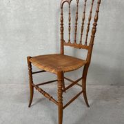 2x vintage original Chiavari chairs – wood