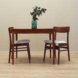 Ensemble de deux chaises en teck, design danois, années 1970, production : Danemark