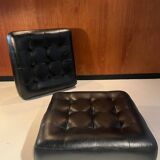 Leather poufs from Roche Bobois around 2000.