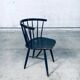 Mid-Century Scandinavian Design Curved Spindle Back Side Chair, Denmark, 1960s
