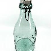 Grande bouteille "Mercur" en verre et bouchon en céramique • 2L • 1930