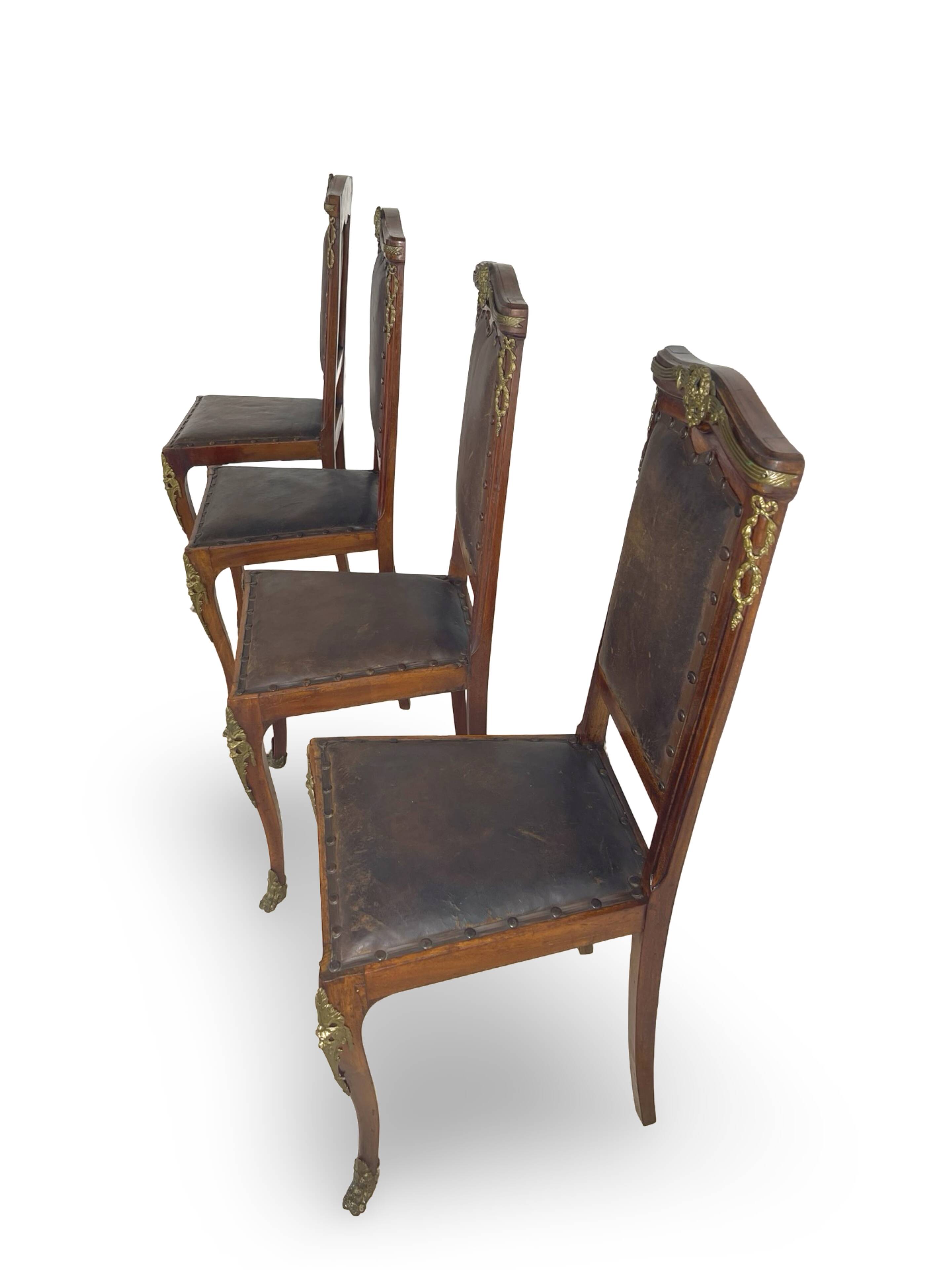 Italian art deco dining chairs 1920s