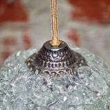 Pair of suspension in glass petals