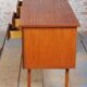 Mid-Century Modern Writing Desk in Mahogany Veneer, Czech, 1950