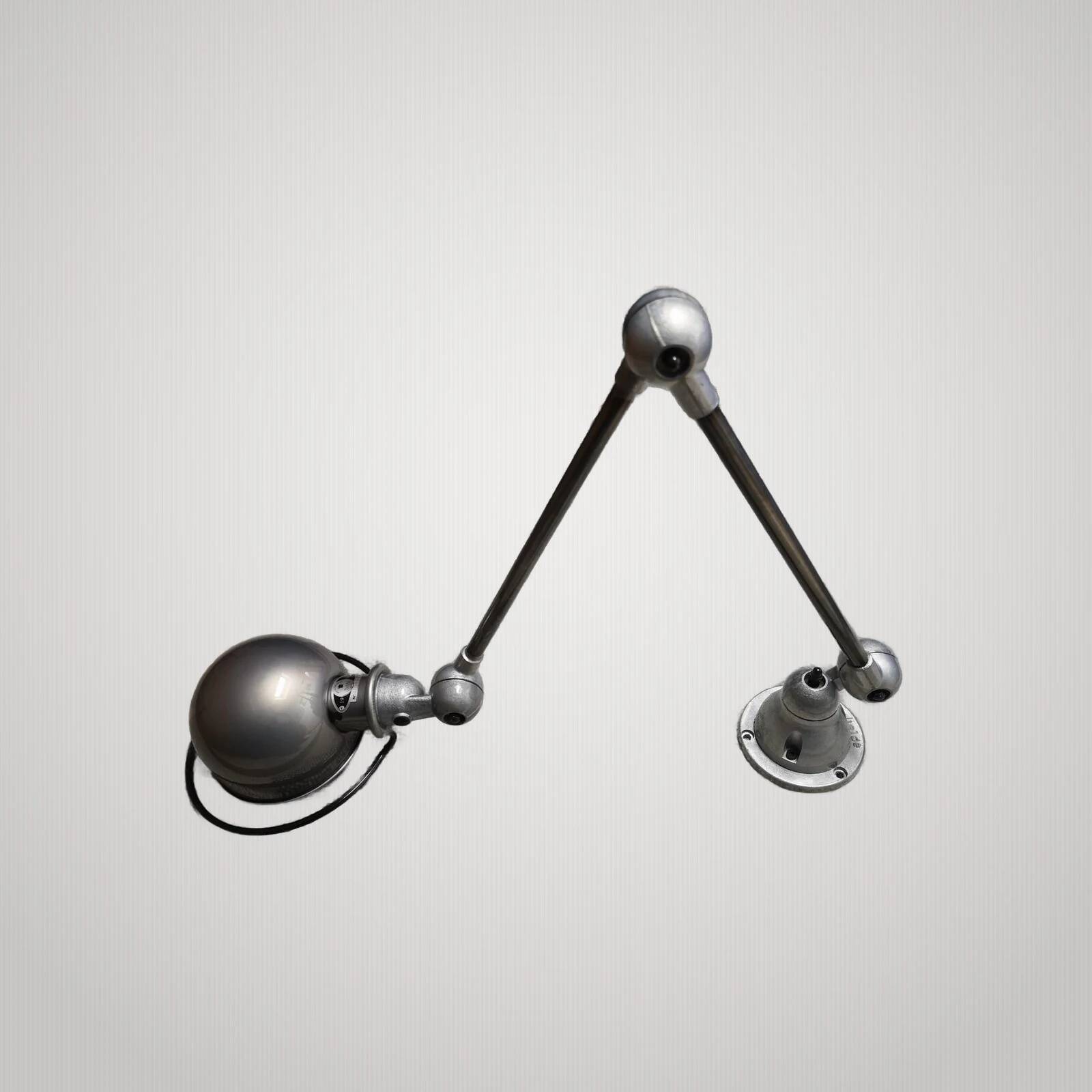 Jielde wall lamp with 2 articulated arms