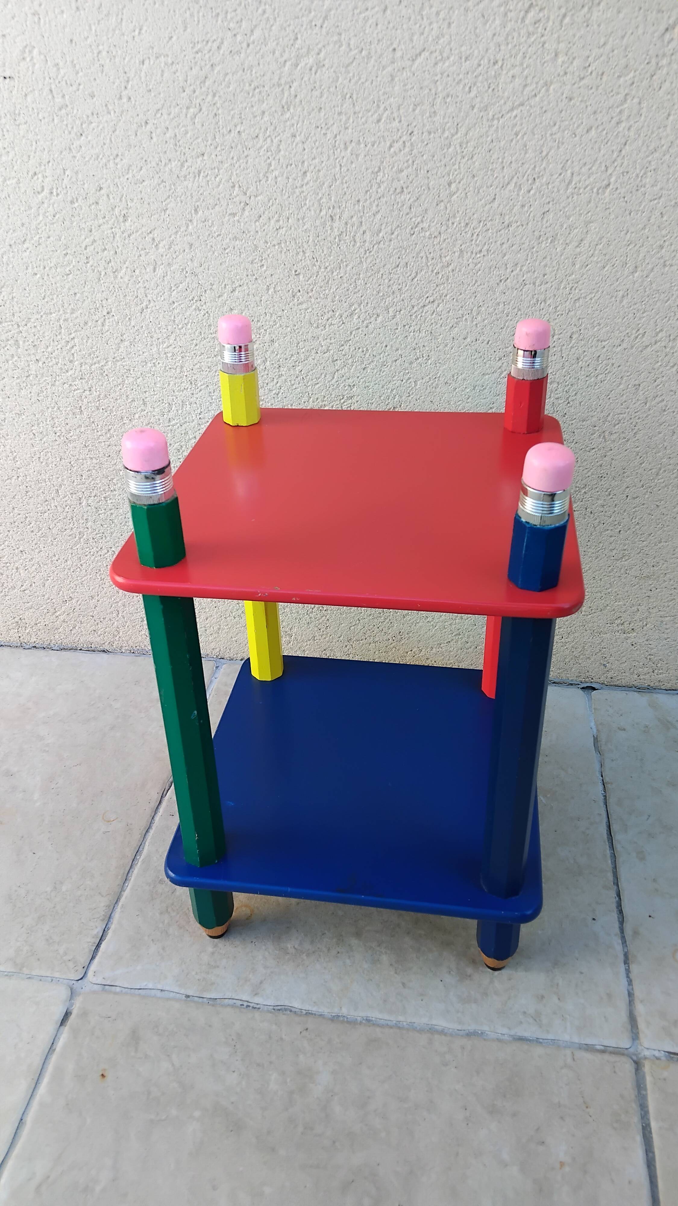 Vintage crayon shelf pierre sala